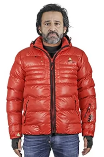 Kurtki męskie - Peak Mountain Capti męska kurtka puchowa, rozmiar M-XXL XL czerwony - czerwony CAPTI/M-XXL/YL/1 - grafika 1