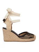 Espadryle damskie - Guess Espadryle FLJCHY FAL04 Czarny - miniaturka - grafika 1