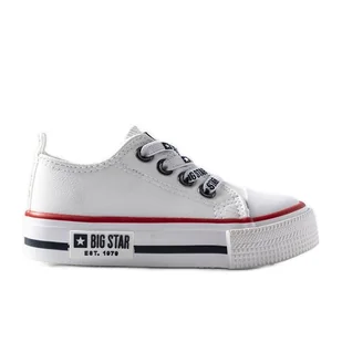 Białe trampki dziecięce Big Star KK374042 - Buty dla dziewczynek - miniaturka - grafika 1