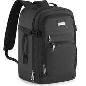 Plecaki - Plecak podróżny 40x25x20 do samolotu RYANAIR lekki bagaż podręczny szary melanż ZG912 ZAGATTO - miniaturka - grafika 1