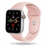 Akcesoria do smartwatchy - GK PROTECTION, Silikonowa opaska do Apple Watch 1/2/3/4/5/6/7/SE (42/44/45 mm), jasnoróżowy - miniaturka - grafika 1
