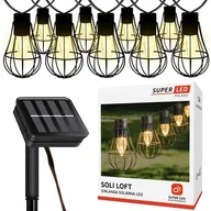 Lampy ogrodowe - SUPERLED Girlanda Soli Lofti 5287 Czarny - miniaturka - grafika 1