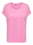 Koszulki i topy damskie - ONLY Damski Onlmoster S/S O-Neck TOP NOOS JRS T-Shirt Begonia Pink, XXS, Begonia Pink, XXS - miniaturka - grafika 1