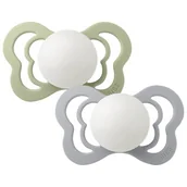 Smoczki uspokajające - BIBS Couture 2 - Pack Sage Glow & Cloud Glow m Smoczek Anatomiczny Silikonowy - miniaturka - grafika 1