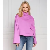 Bluzy damskie - Karl Lagerfeld Bluza ikonik2.0 high neck | Oversize fit - miniaturka - grafika 1