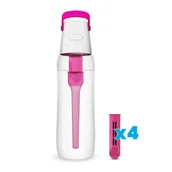 Butelki filtrujące - Butelka filtrująca Dafi SOLID 0,7 l flamingowa z 4 filtrami - miniaturka - grafika 1