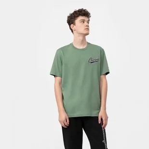Męski t-shirt z nadrukiem CHAMPION ROCHESTER Crewneck T-shirt - oliwkowy/khaki - Koszulki sportowe męskie - miniaturka - grafika 1