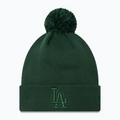 Czapki damskie - Czapka z daszkiem damska New Era Metallic Bobble Knit Beanie Los Angeles Dodgers dark green WYSYŁKA W 24H 30 DNI NA ZWROT - miniaturka - grafika 1