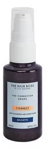 The Hair Boss The Corrector Drops kropelki korygujące ciemny kolor włosów Brunette 50ml - Farby do włosów i szampony koloryzujące - miniaturka - grafika 1