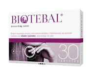 Włosy, skóra, paznokcie - Polfa Biotebal 5mg 30 szt. - miniaturka - grafika 1