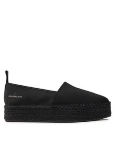 Calvin Klein Jeans Espadryle Platform Espadrille Mix Ml Mtl YW0YW01622 Czarny - Espadryle damskie - miniaturka - grafika 1