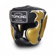 Kaski bokserskie i maski - Top King Kask Bokserski Sparingowy TKHGEM-01GD Empower Creativity White/Silver - miniaturka - grafika 1