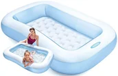 Baseny ogrodowe - Basen Ogrodowy Z DMUCHANYM DNEM dla dzieci 166x100cm baseny dziecięce - miniaturka - grafika 1