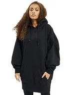 Moda i Uroda OUTLET - Urban Classics Damska długa, oversize bluza z kapturem Bluza z kapturem Kobiety , czarny , S - miniaturka - grafika 1