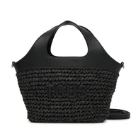 Torebki damskie - Torebka TOUS Lirio Rafia 2002205351 Czarny - miniaturka - grafika 1