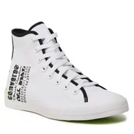 Trampki damskie - Trampki Converse - Ctas Hi A02795C White/Black/Green Beam - miniaturka - grafika 1