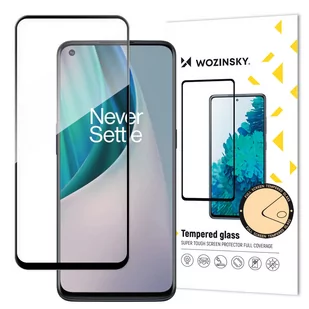 Wozinsky super wytrzymałe szkło hartowane Full Glue na cały ekran z ramką Case Friendly OnePlus Nord N10 5G czarny - Szkła hartowane na telefon - miniaturka - grafika 1