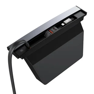 Hub Baseus T-Space z kablem USB-C do Lightning dla Tesla (czarny) - Huby USB - miniaturka - grafika 4