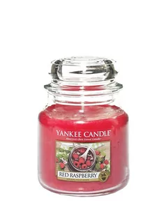 Świece - Yankee Candle Średnia świeca zapachowa - Red Raspberry - 411 g - grafika 1
