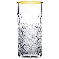 Szklanki - Komplet 4 wysokich szklanek Timeless Gold 450 ml PASABAHCE - miniaturka - grafika 1
