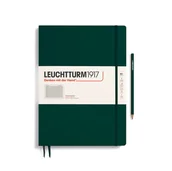 Notesy i bloczki - Notatnik Leuchtturm1917 Master Slim A4+, Kratka, Forest Green - miniaturka - grafika 1