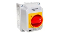 Inne akcesoria elektryczne - Spamel Łącznik 40A 0-1 w obudowie z zamkiem ŁK40-2.8211\OB2ZC - miniaturka - grafika 1
