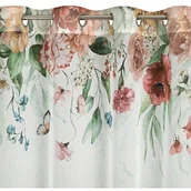 Zasłony - Zasłona EUROFIRANY Risa 140 x 250 cm Biały - miniaturka - grafika 1