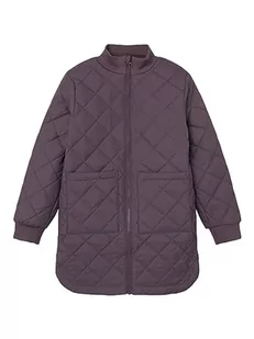 NAME IT Dziewczęca kurtka pikowana NKFMELISA Long Quilt Jacket Arctic Dusk, 116, Arctic Dusk, 116 cm - Kurtki i płaszcze dla dziewczynek - miniaturka - grafika 1