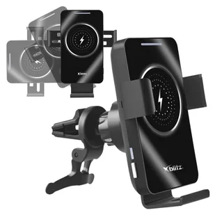 Xblitz Rotacyjny Automatyczny Uchwyt Samochodowy Z Funkcją Bezprzewodowego Ładowania Qi GX4 - Uchwyty samochodowe do telefonów - miniaturka - grafika 1