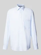 Koszule męskie - Koszula biznesowa o kroju Modern Fit z kołnierzykiem typu kent - miniaturka - grafika 1