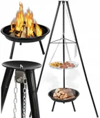 Paleniska ogrodowe - Gotel GQ8A TRÓJNÓG STALOWY GRILL OGNISKOWY - miniaturka - grafika 1