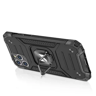 Wozinsky Ring Armor pancerne hybrydowe etui pokrowiec + magnetyczny uchwyt iPhone 11 Pro różowy - Etui i futerały do telefonów - miniaturka - grafika 8