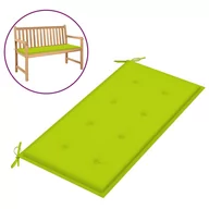 Poduszki ogrodowe - vidaXL Poduszka na ławkę ogrodową jasnozielona 100x50x4 cm tkanina 314076 - miniaturka - grafika 1