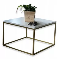 Ławy i stoliki kawowe - ZŁOTY STOLIK KAWOWY Glamour 60x60x42 - miniaturka - grafika 1