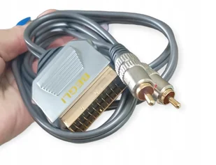 Scart Euro Na 2 Wtyki Rca Cinch Audio Profi - Złącza, przejściówki, adaptery - miniaturka - grafika 1