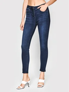 Patrizia Pepe Jeansy CP0509/D1HIB-C920 Granatowy Slim Fit - Spodnie damskie - miniaturka - grafika 1
