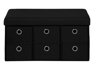 LIVARNO home Skrzynia do siedzenia, składana (Czarny) - Pudła i pojemniki do przechowywania - miniaturka - grafika 1