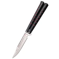 Noże - Nóż składany motylek Third Balisong Black / Red Stainless Steel, Satin 420 (16071R) - miniaturka - grafika 1