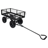 Pozostałe narzędzia ogrodowe - vidaXL Lumarko Ogrodowy wózek ręczny, czarny, 250 kg! 92580 - miniaturka - grafika 1