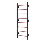 Wyposażenie sportowe i gimnastyczne - Drabinka gimnastyczna metalowa UNDERFIT 228 x 79 cm czerwona - miniaturka - grafika 1