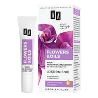 Kremy do twarzy - Flowers&Oils 55+ Ujędrnienie krem przeciwzmarszczkowy na okolice oczu i ust 15 ml - miniaturka - grafika 1