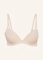 Biustonosze - Calvin Klein Biustonosz Push-Up Seductive Comfort beige - miniaturka - grafika 1