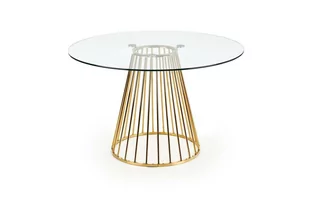 Stół Dabro transparentny/ złoty - Stoły - miniaturka - grafika 1