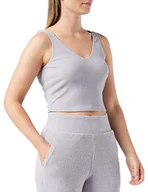 Koszulki i topy damskie - Triumph Women's Thermal Crop Top, top piżamowy, ciemnoszary, rozmiar XS - miniaturka - grafika 1