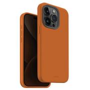 Etui i futerały do telefonów - UNIQ etui Lino Hue iPhone 15 Pro 6.1" Magclick Charging pomarańczowy/sunset orange - miniaturka - grafika 1