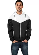 Kurtki męskie - Urban Classics Kurtka męska Contrast Windrunner, Blk/Wht, XS - miniaturka - grafika 1