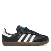 Buty dla chłopców - Sneakersy adidas Samba Og JQ6390 Czarny - miniaturka - grafika 1