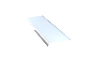Parapet zewnętrzny stalowy biały 25 cm - Blaty meblowe i parapety okienne - miniaturka - grafika 1