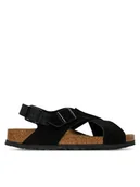 Sandały damskie - Birkenstock Sandały Tulum SFB 1029779 Czarny - miniaturka - grafika 1
