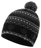 Czapki i chusty sportowe męskie - RONILL Czapka do biegania WINTER BOBBLE HAT black/oxide/white - miniaturka - grafika 1